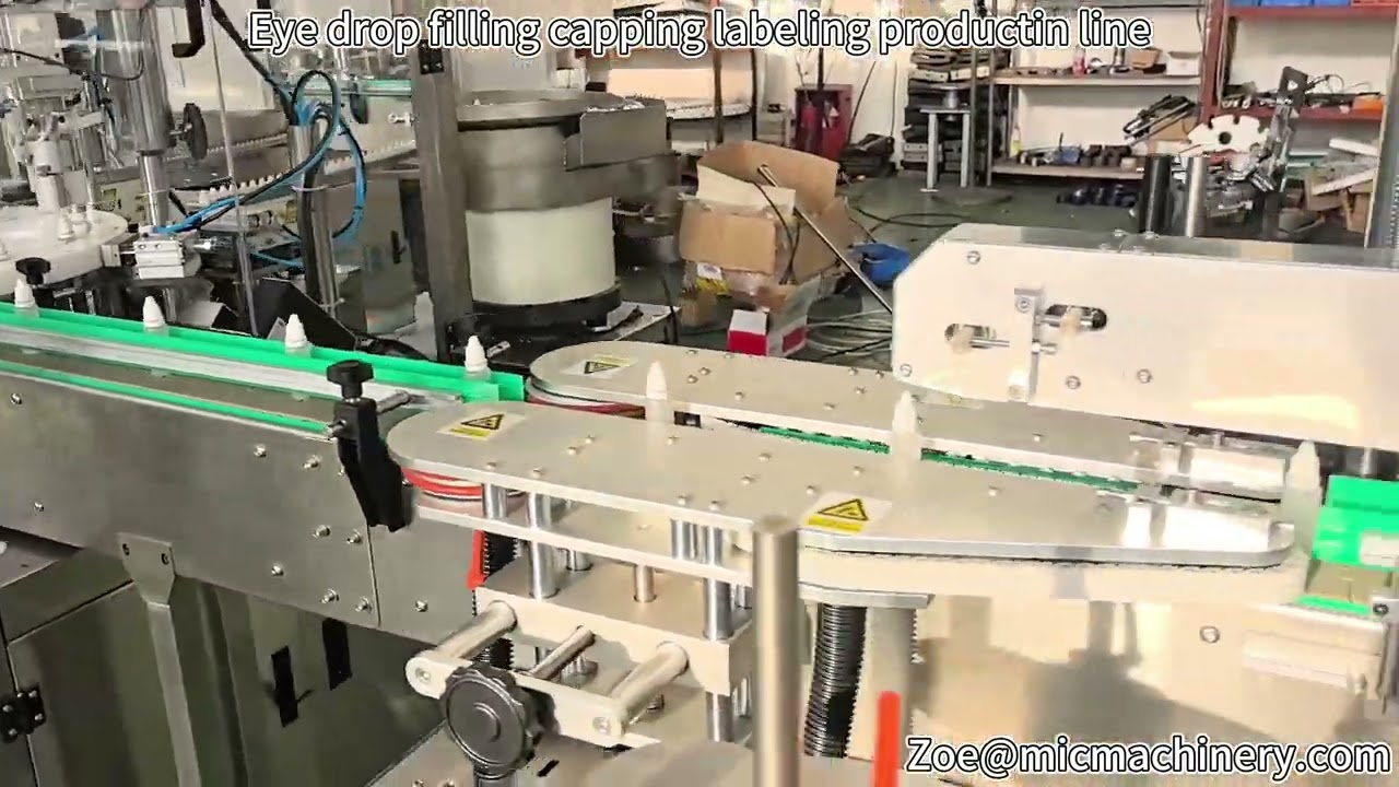 Eye drop filling capping labeling productin line