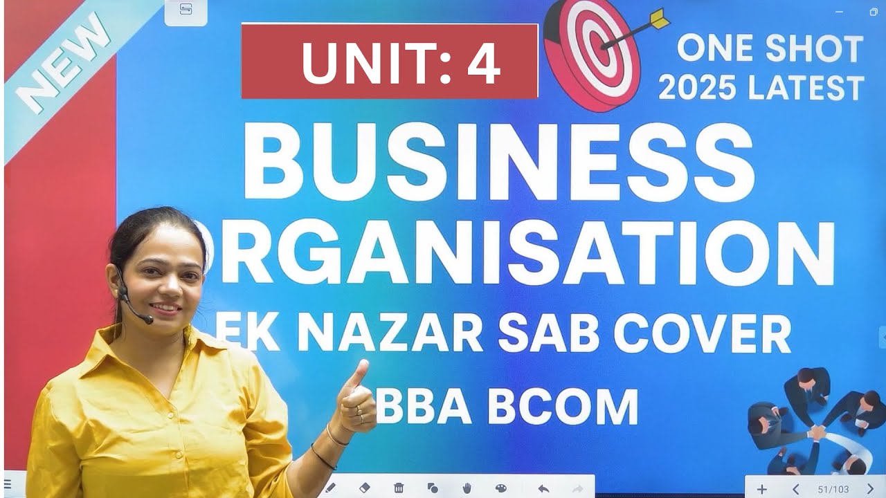 Business Organisation One Shot | Complete Syllabus Revision in 1 Video | BBA/B.Com Part 4
