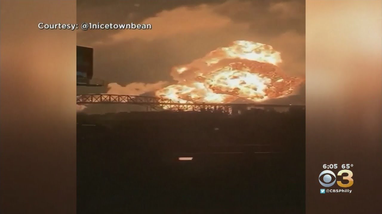 Fire Still Burning After Massive Explosion At Oil Refinery In South Philly