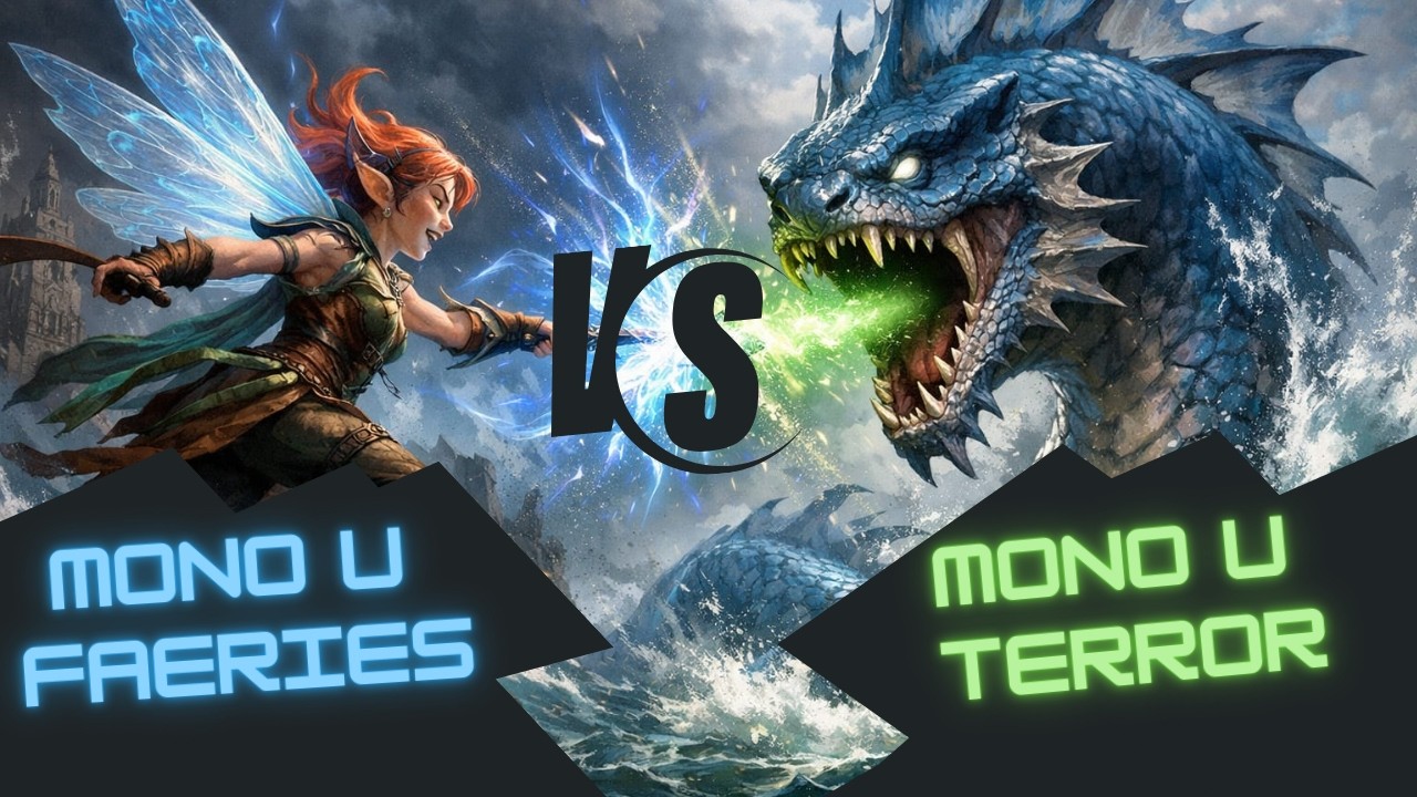 #1VIDEO Mono blu faeries vs Mono blu terror