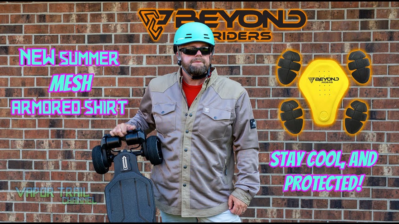 Beyond Riders SUMMER MESH Armored Shirt! Great For ESK8!