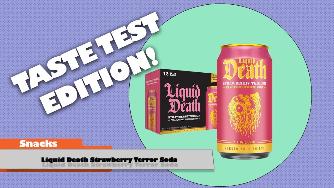 Nerd Tasting - Liquid Death's Strawberry Terror Soda