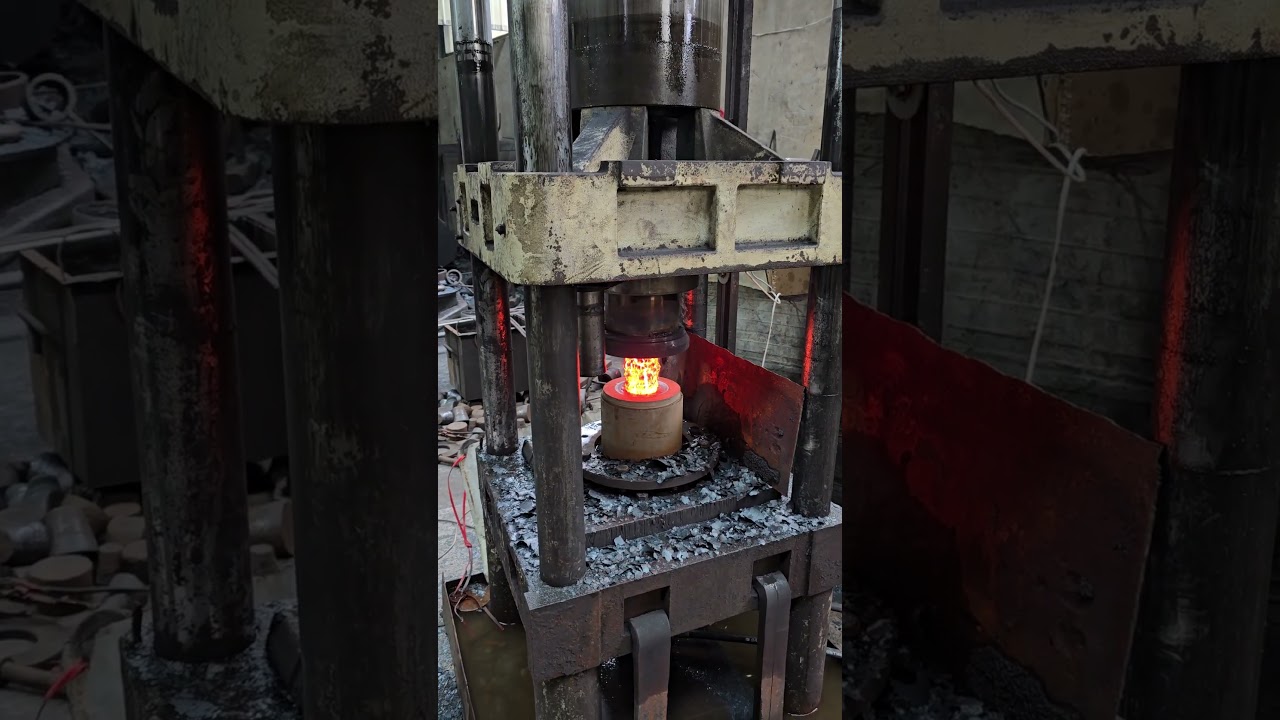Inside the factory Automatic forging technology process of hydraulic press #process #machine #forge