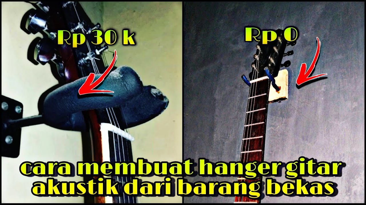 cara membuat gantungan atau hanger gitar