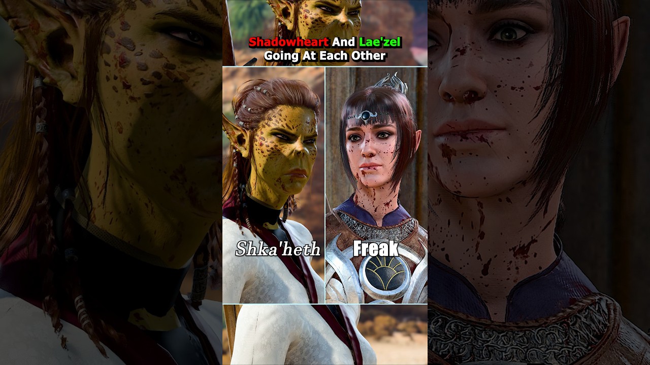 Shadowheart and Lae'zel Cannot Stop Insulting Each Other in Baldur's Gate 3
