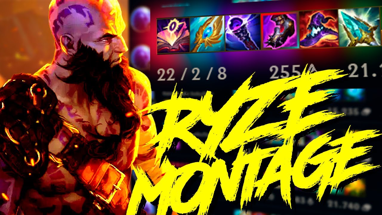 RYZE MONTAGE | MELHORES PLAYS DE MONO RYZE – 5M DE MAESTRIA