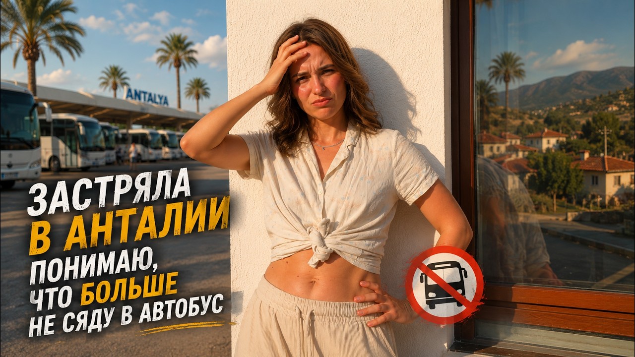 ЗАСТРЯЛА В АНТАЛИИ! И окончательно разлюбила большие города. Думала, что не вернусь домой!