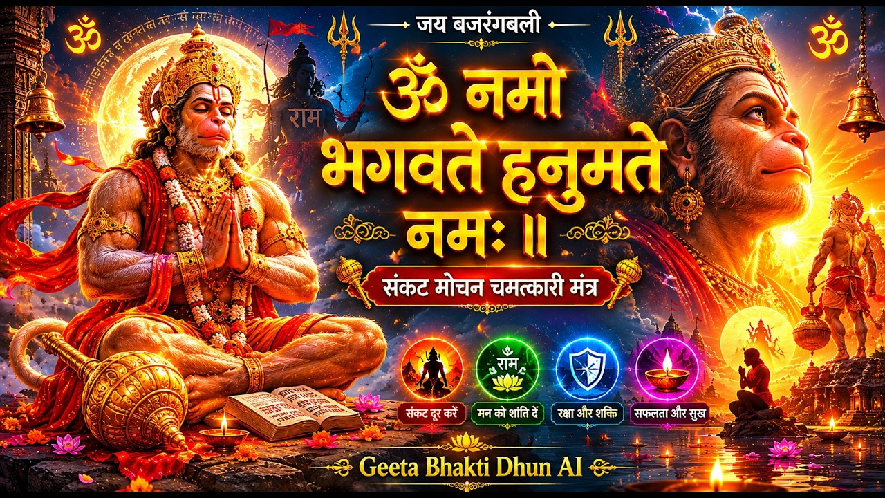हनुमान मंत्र जो भय को खत्म कर देता है | ॐ नमो भगवते