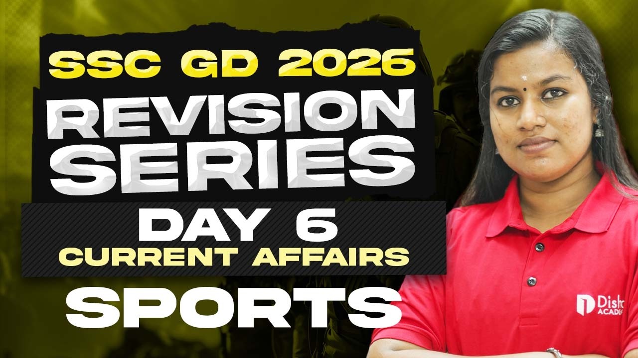 SSC GD 2026 Revision Day 6 Current Affairs by Nithya miss