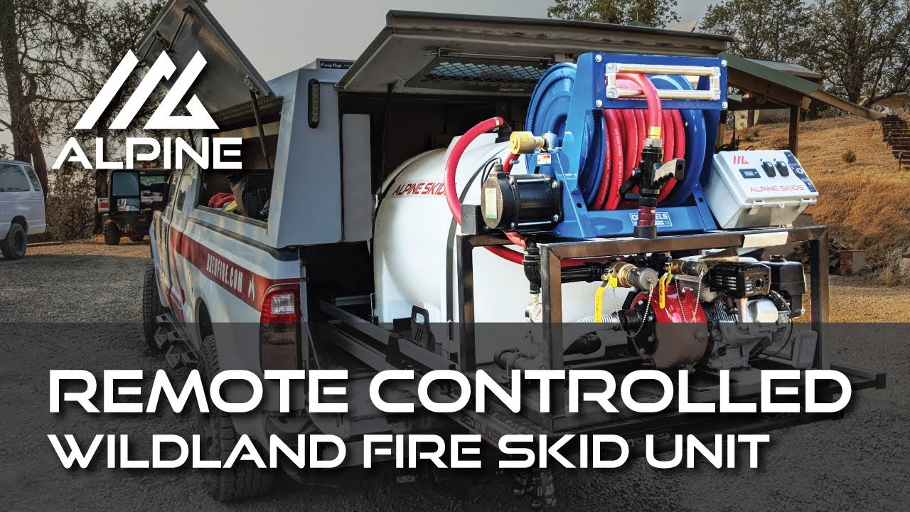 Remote Controlled Wildland Fire Skid Unit - Alpine Skids