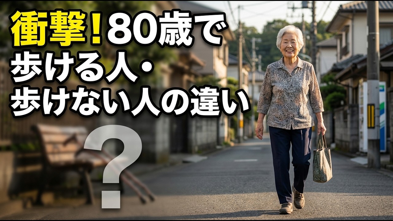 誰も教えない80歳でも歩ける人に共通する習慣とは