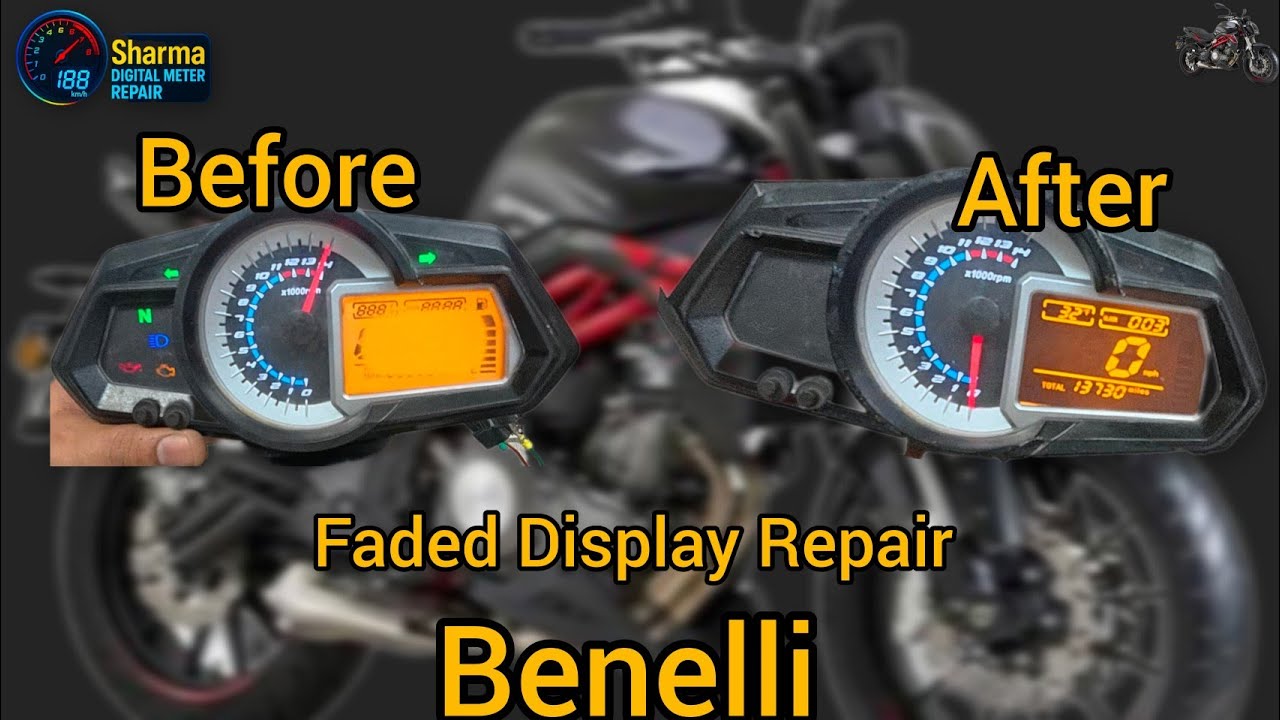 Benelli 302 Meter Repair and Set Dark Theme #benelli #ktm #bmw #yamaha #hero #honda #speedometer 