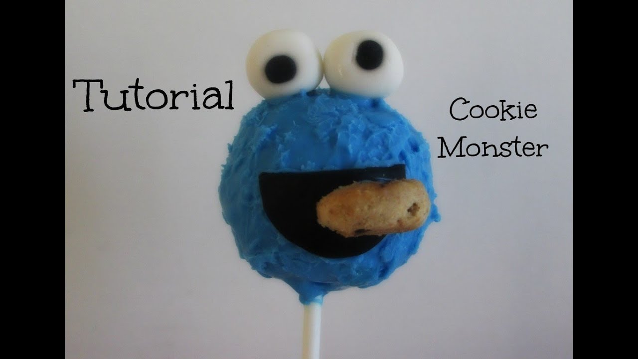 Paleta de Pastel **COOKIE MOSTER**(Cake Pop) Tutorial - Madelin's Cakes