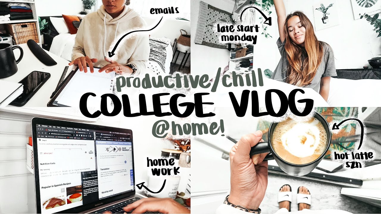 chill but productive *online college* day in my life! | homework, my new ipad, cleaning/organizing!