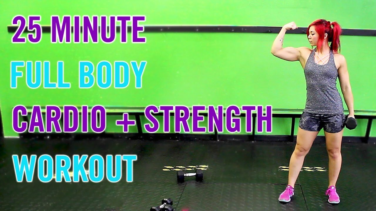 25 Minute FULL BODY Cardio + Strength HIIT with Dumbbells | Home Workout