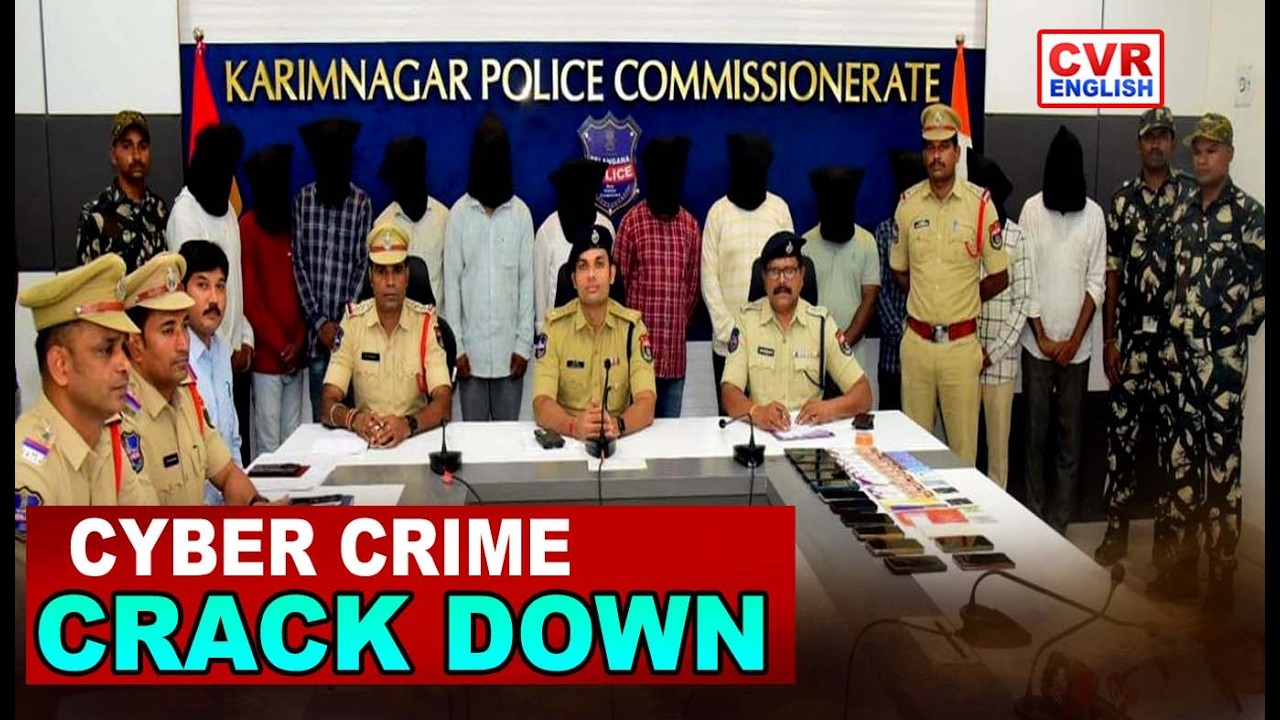 Police Crackdown On Cyber Fraud : 21 Person Arrested Mule Scam In Karimnagar |CVR English