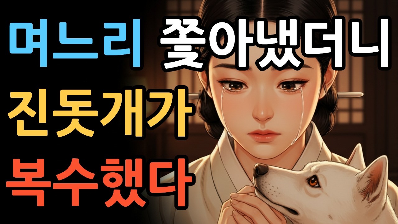 며느리 쫓아내고 살림 독차지한 시어머니…진돗개가 10년 전 비밀을 물고 왔다. 조선야담처녀. 야담. 민담. 옛날이야기. 오디오북. 수면동화