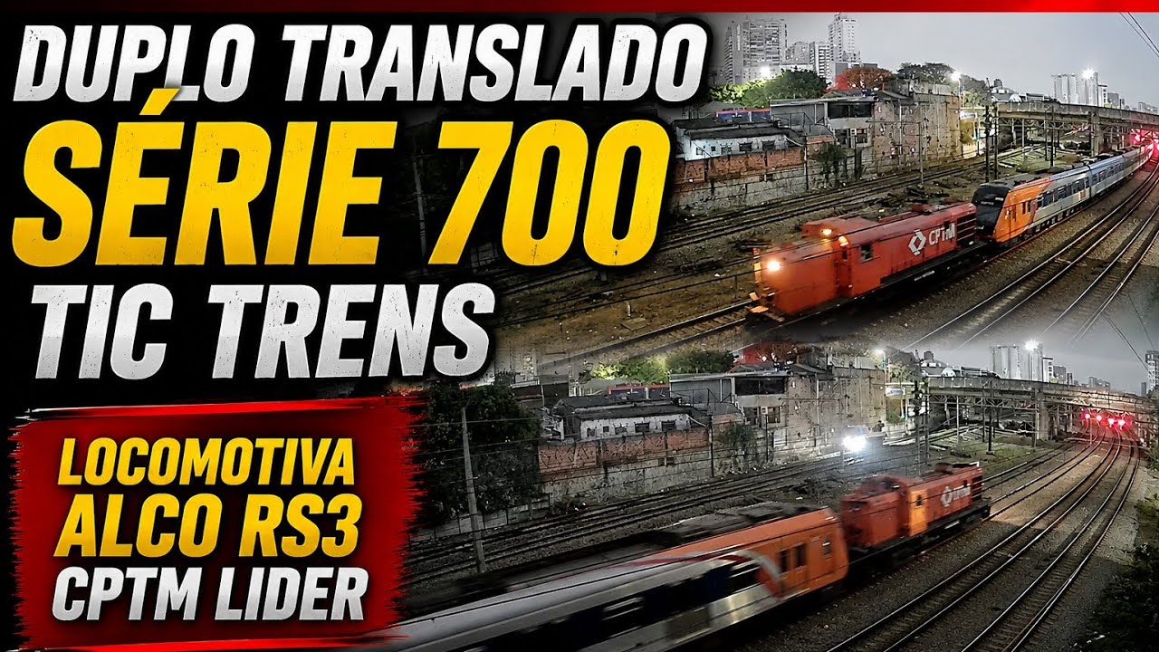 🚆 DUPLO TRANSLADO S&Eacute;RIE 700 TIC TRENS | ALCO RS3 CPTM L&Iacute;DER! 🚆