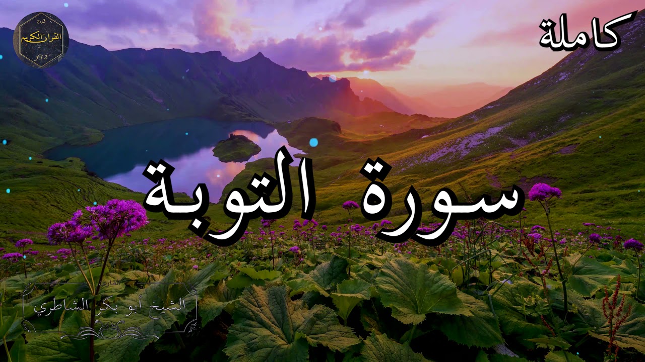 سورة التوبة كاملة بصوت جميل جدا الشيخ أبو بكر الشاطري 🌹