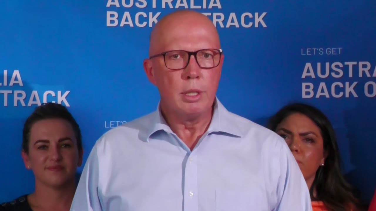Peter Dutton speaks from Alice Springs on how to reduce crime in the area
