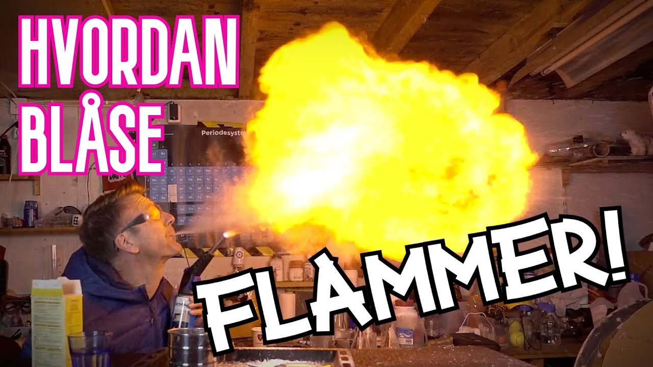 🔥HVORDAN BLÅSE FLAMMER! (den enkle måten😀)