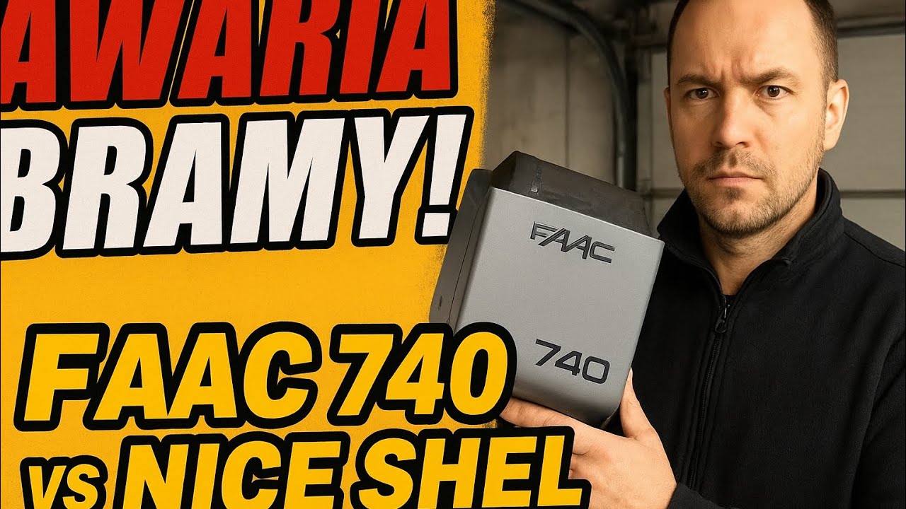 👉 Awaria bramy! Wymiana sprężyn, napędu NICE SHEL i montaż FAAC 740
