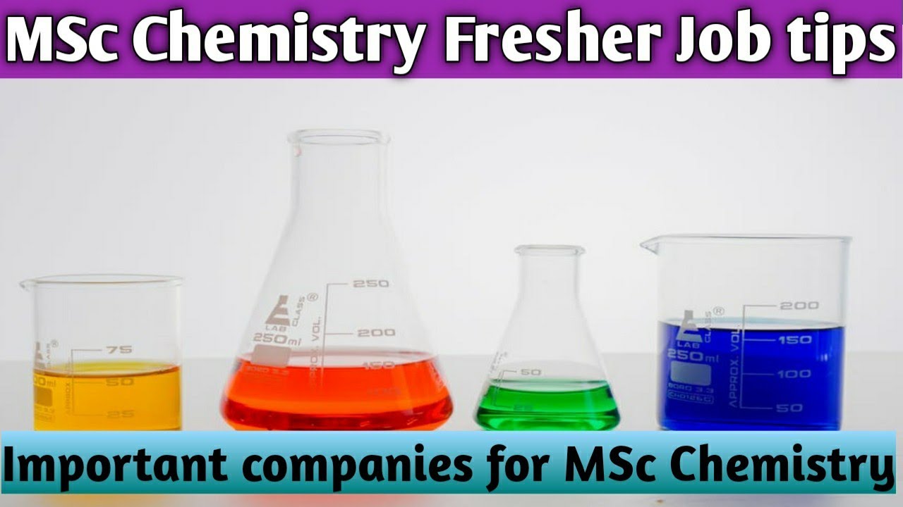 Important Tips for MSc Chemistry Fresher for Jobs 🔥🔥