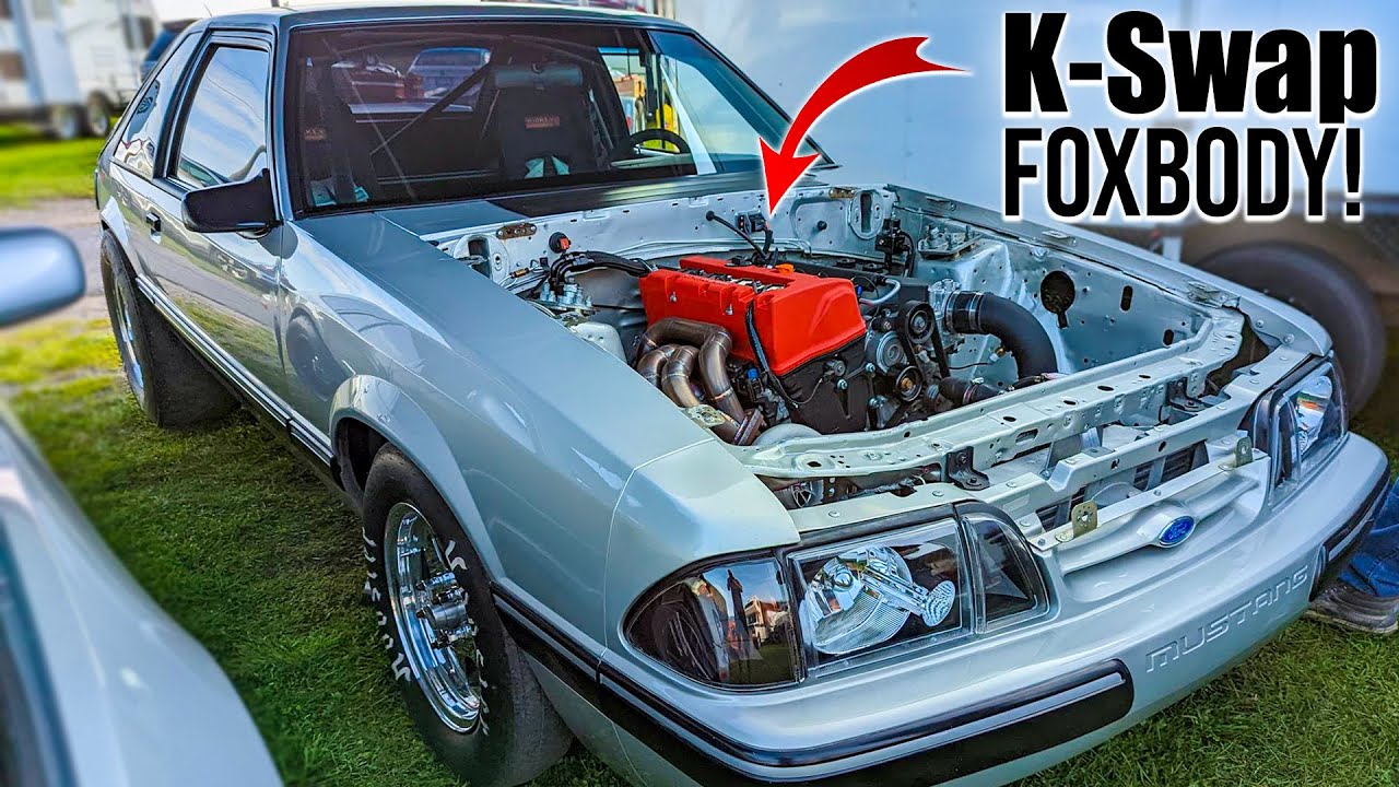 Honda K-Series с заменой FOXBODY Mustang!! | Время прохождения 1/4 мили