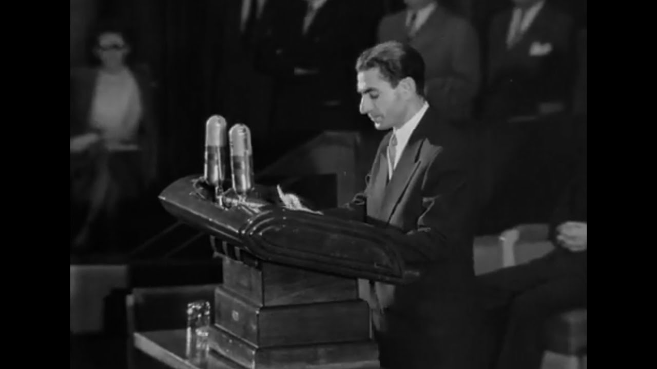 The Shah of Iran in Untied Nations - 1949