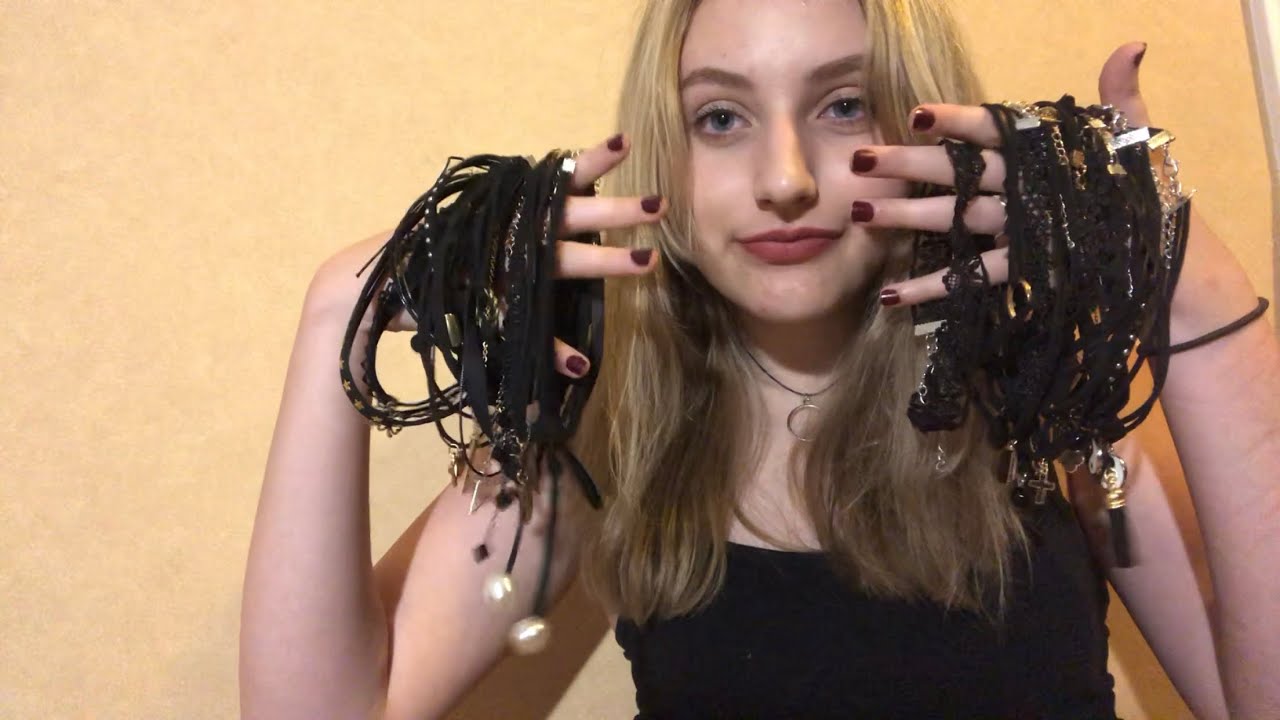 ASMR My Choker Collection! | soft whispers & jewelry sounds
