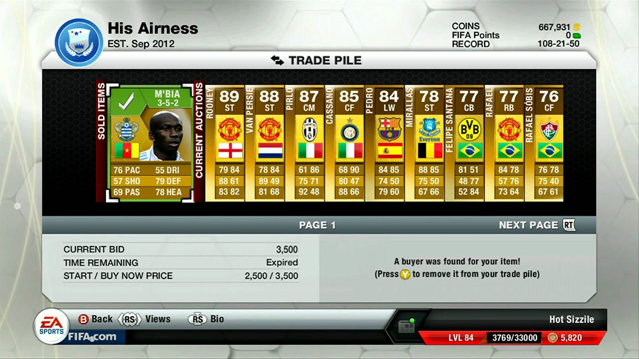 FIFA 13 Ultimate Team - Trading Tip/Knowledge - Thinking Ahead
