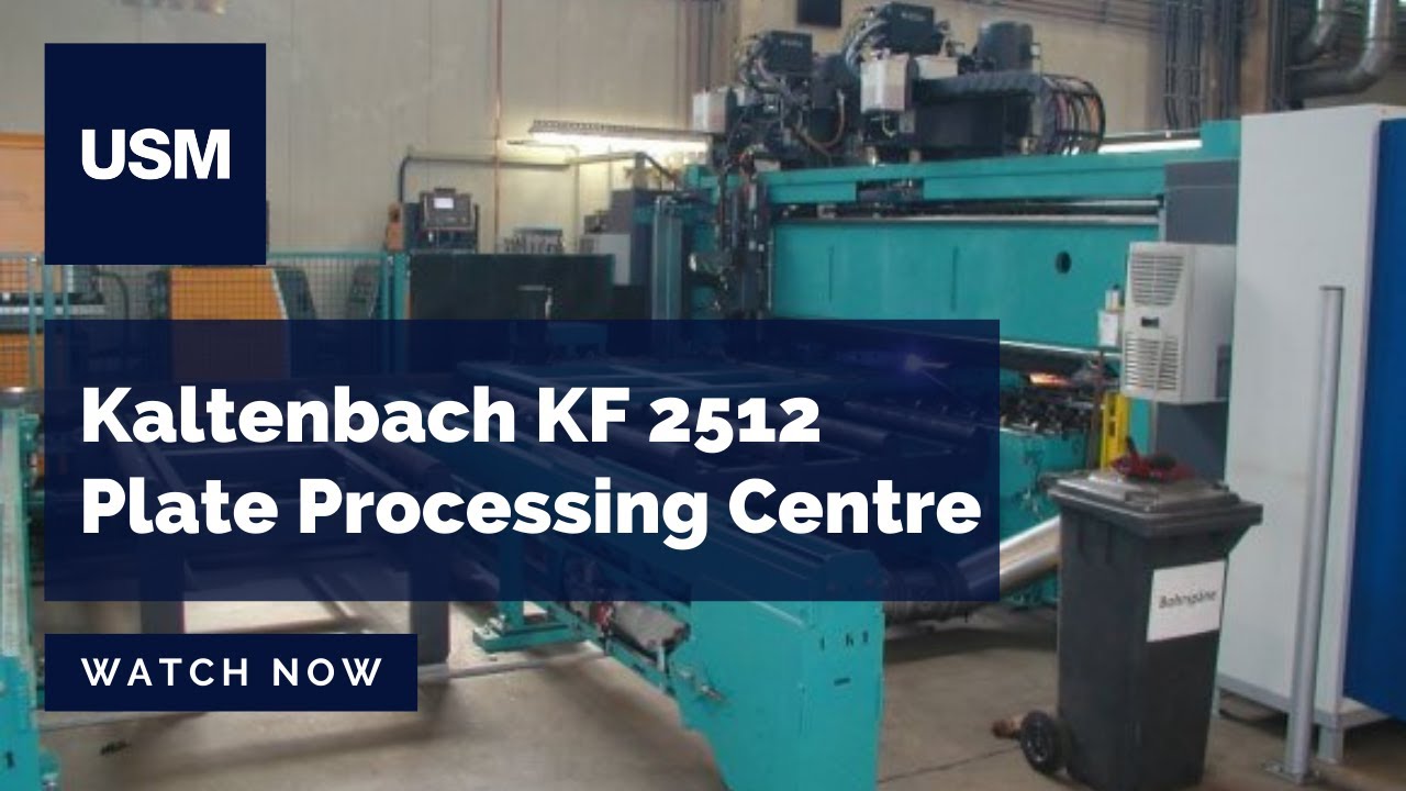 Kaltenbach KF 2512 Plate Processing in action | Used Structural Machinery