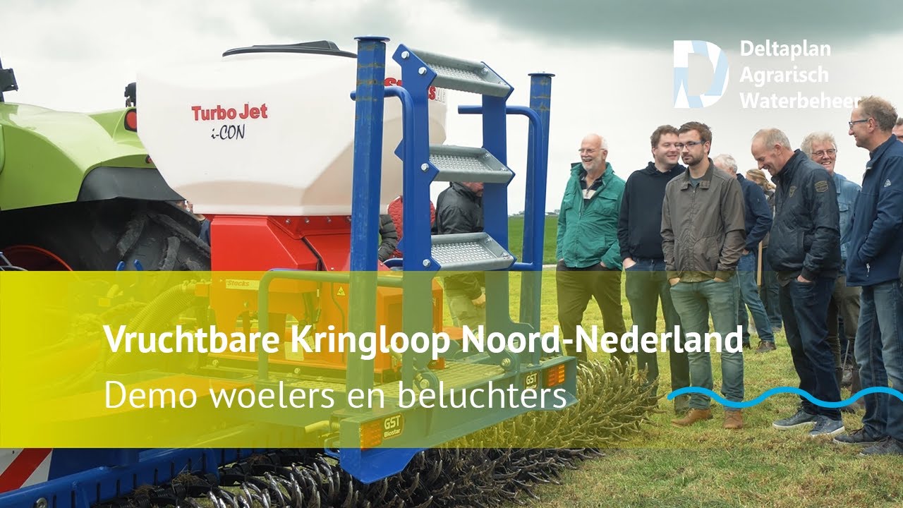 Bodemverdichting grasland opheffen met woelers en beluchters