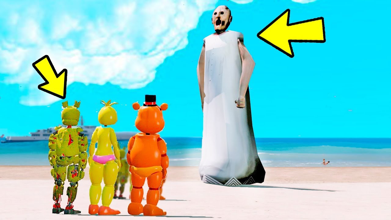 ANIMATRONICS PODEM VENCER A GRANNY GIGANTE? | GTA V Five Nights at Freddy's