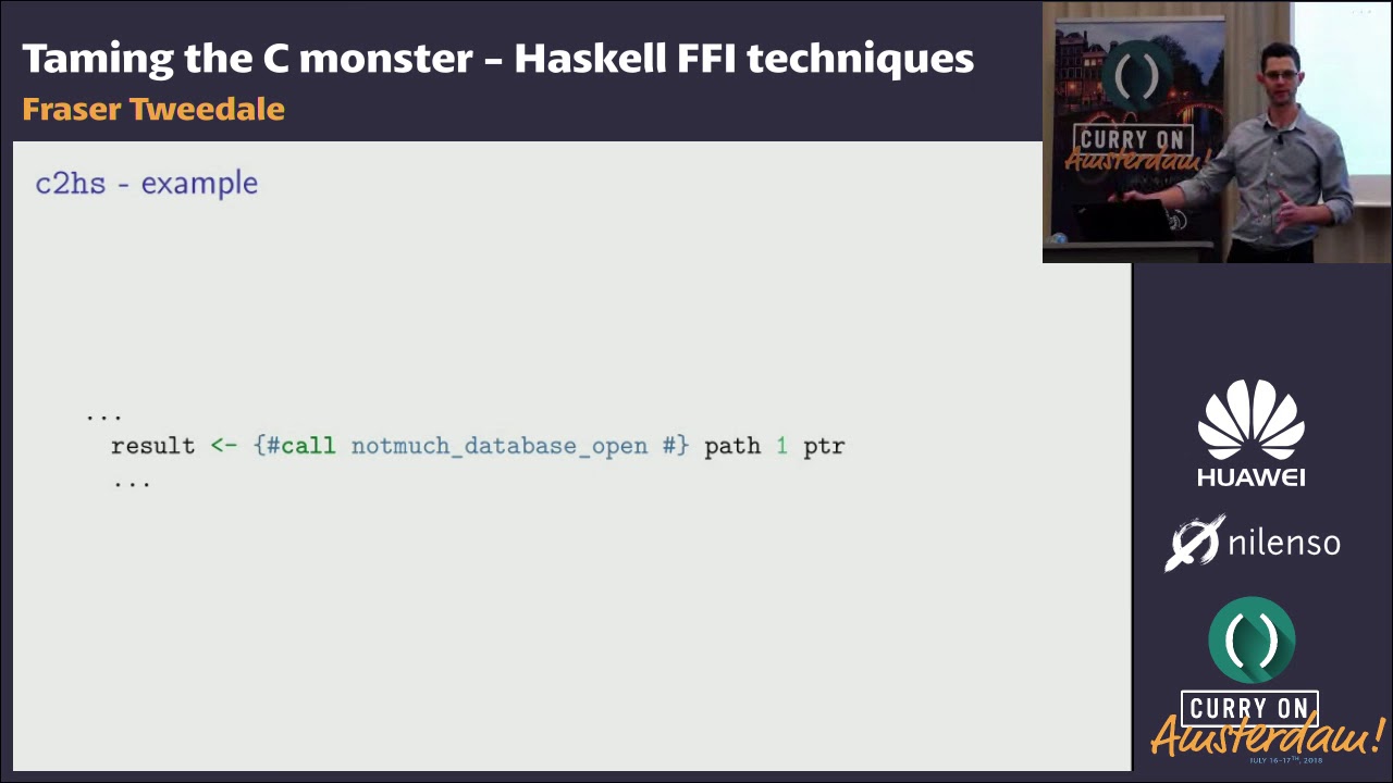 Фрейзер Твиддейл — Укрощение монстра C: методы FFI в Haskell