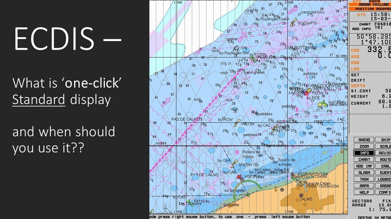 ECDIS - What is a 1-click standard display and Why is it useful for ship's passage and navigation??