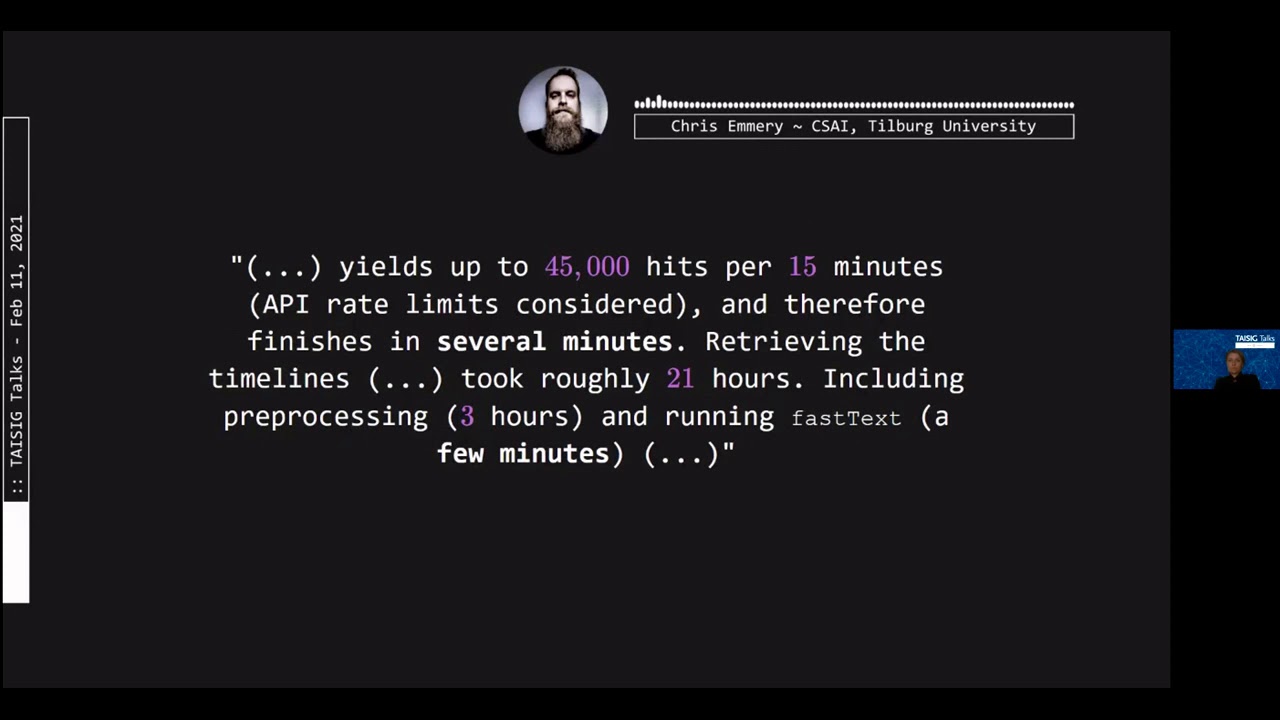 TAISIG Talks: Chris Emmery on regaining privacy