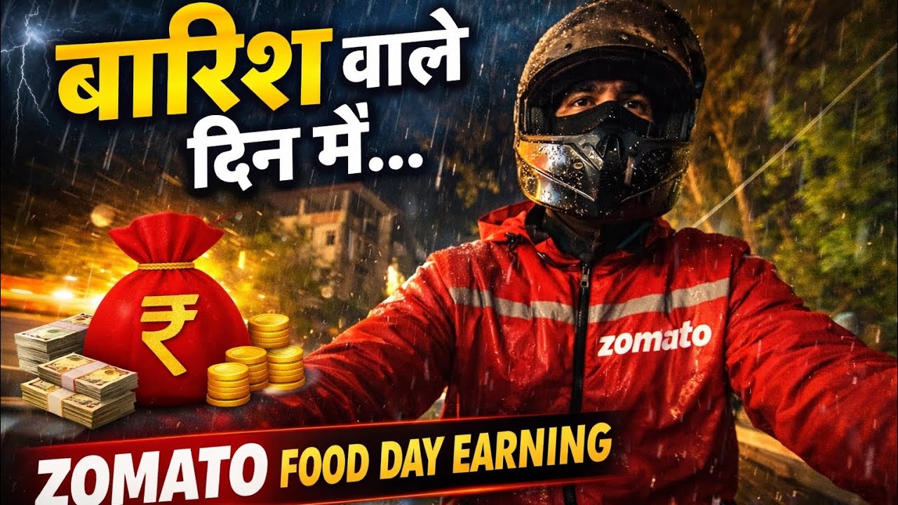 Sunday + बारिश 🌧️ | आज की Earning कैसी रही? 💰Rainy Sunday। Full day  earning