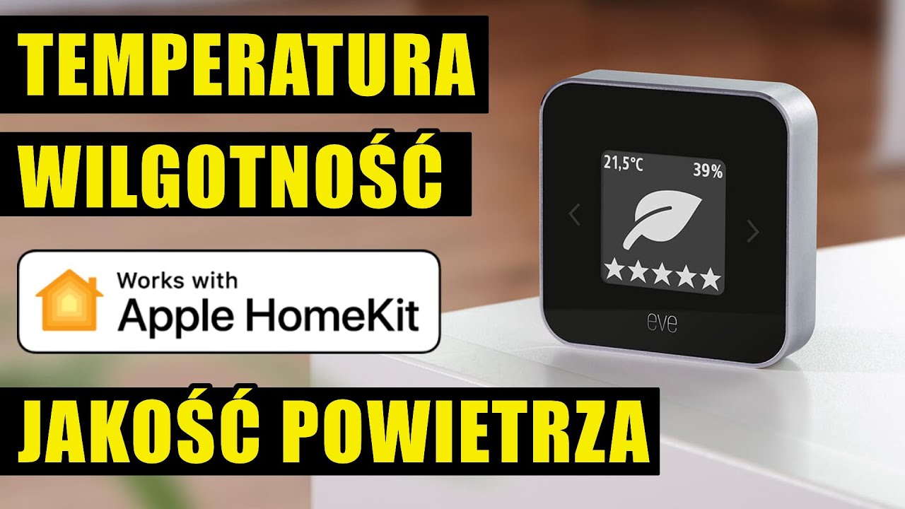 Eve Room czujnik jakości powietrza, temperatury i wilgotności z wyświetlaczem dla HomeKit z Thread