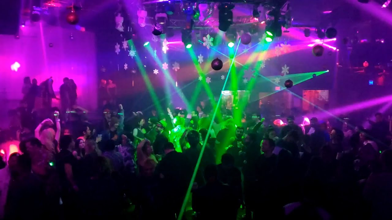 Numbers nightclub light/laser show.  Houston, Texas