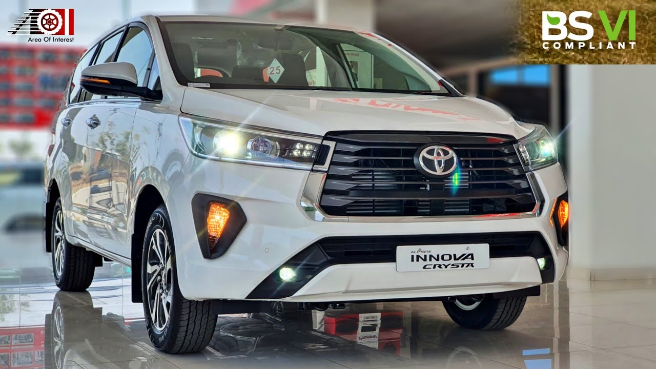 2021 Toyota Innova Crysta Facelift V 2nd Top | On Road Price List | Mileage | 8 Seater