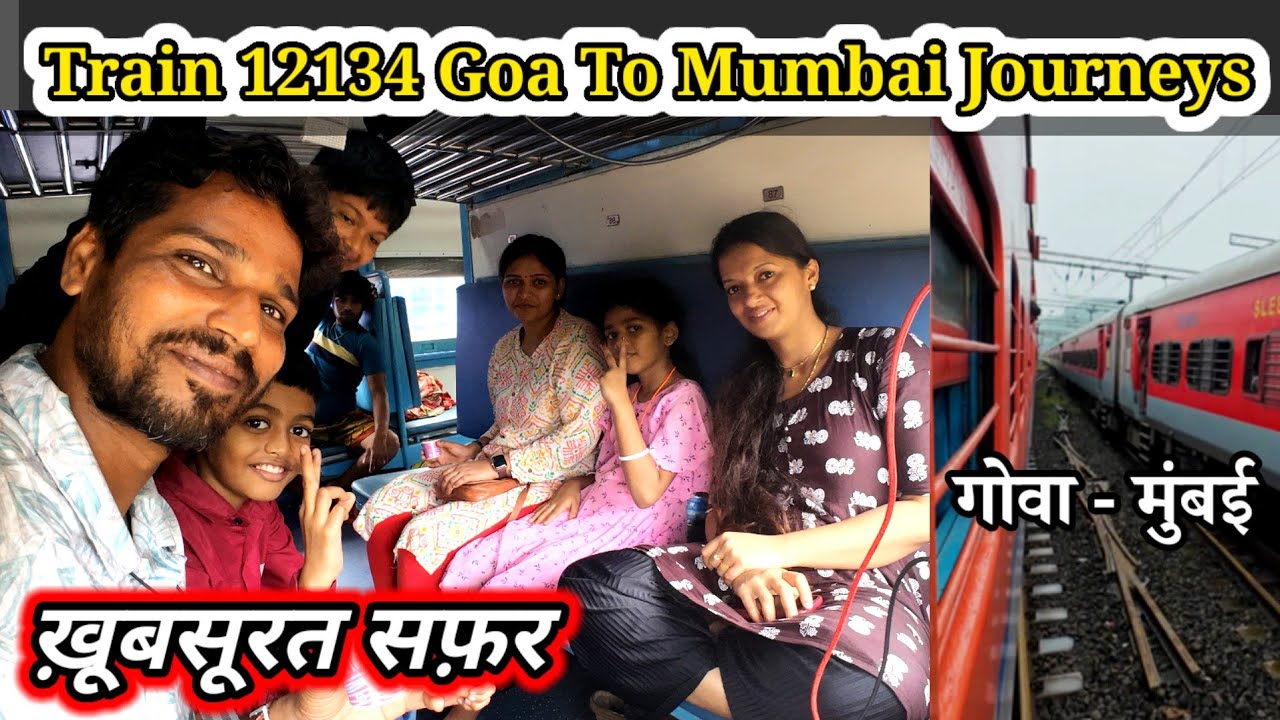 Goa To mumbai Train Journey /Train12134 