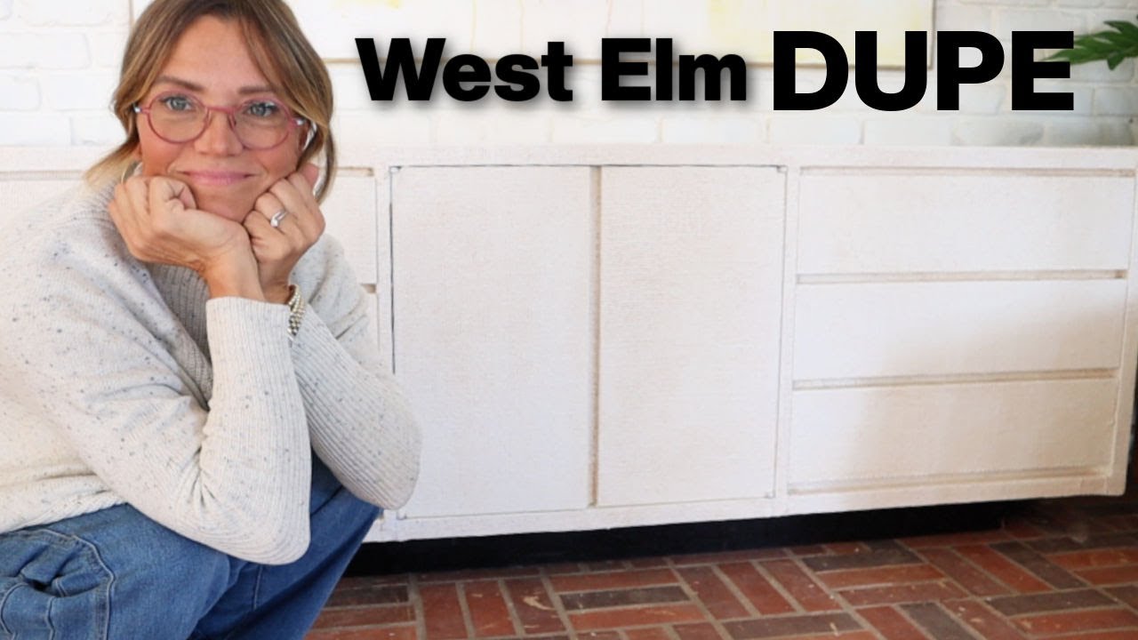 Как я сделал комод из рафии West Elm из комода, купленного в секонд-хенде.