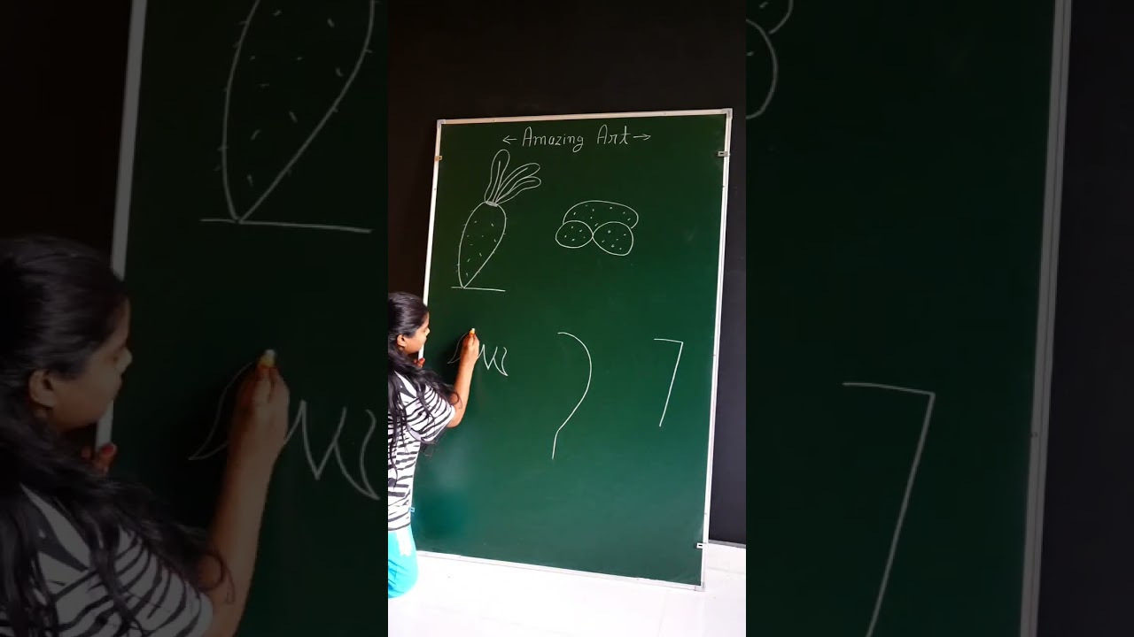 How to draw Vegetables very Easy for beginners #art #drawing #shorts