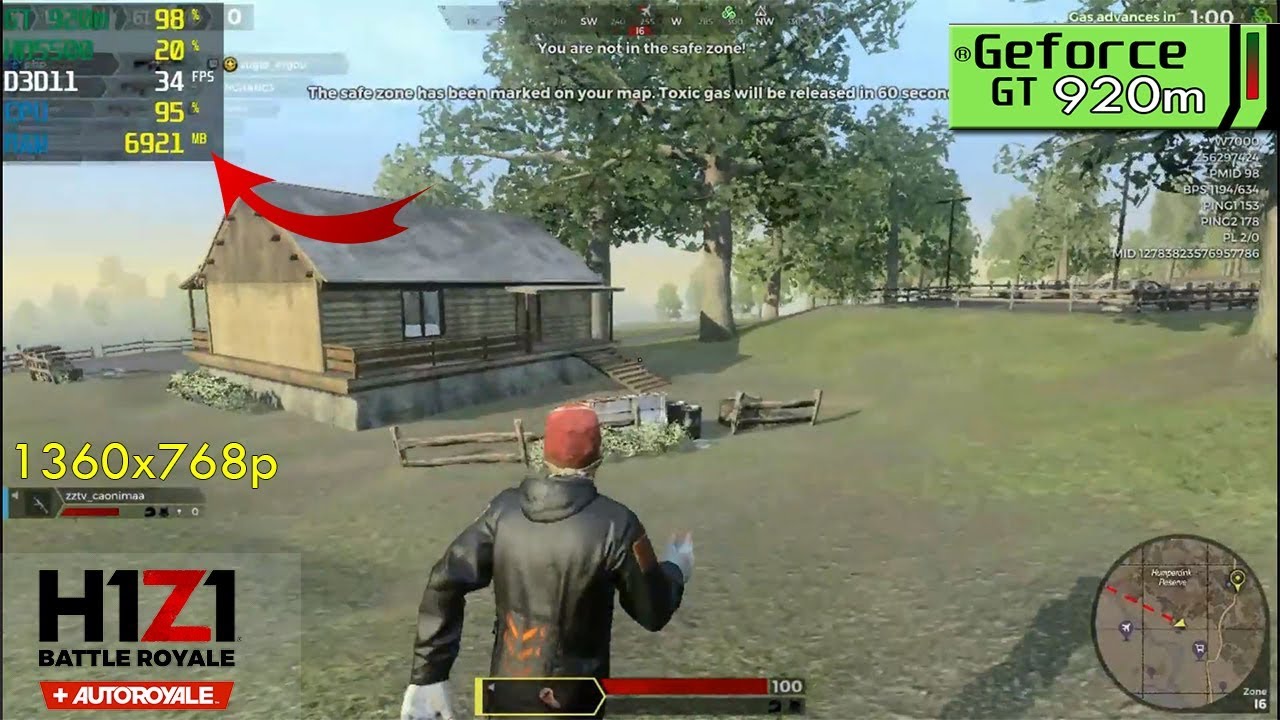 How H1Z1 is Performing so far on Nvidia 920m / 920mx |  2018 Performance Test