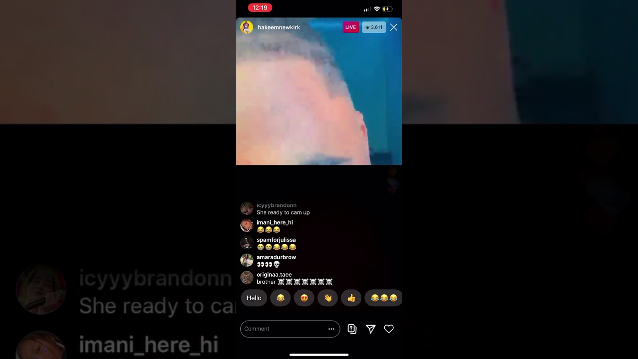 HAKEEMNEWKIRK AND ANNE IG LIVE