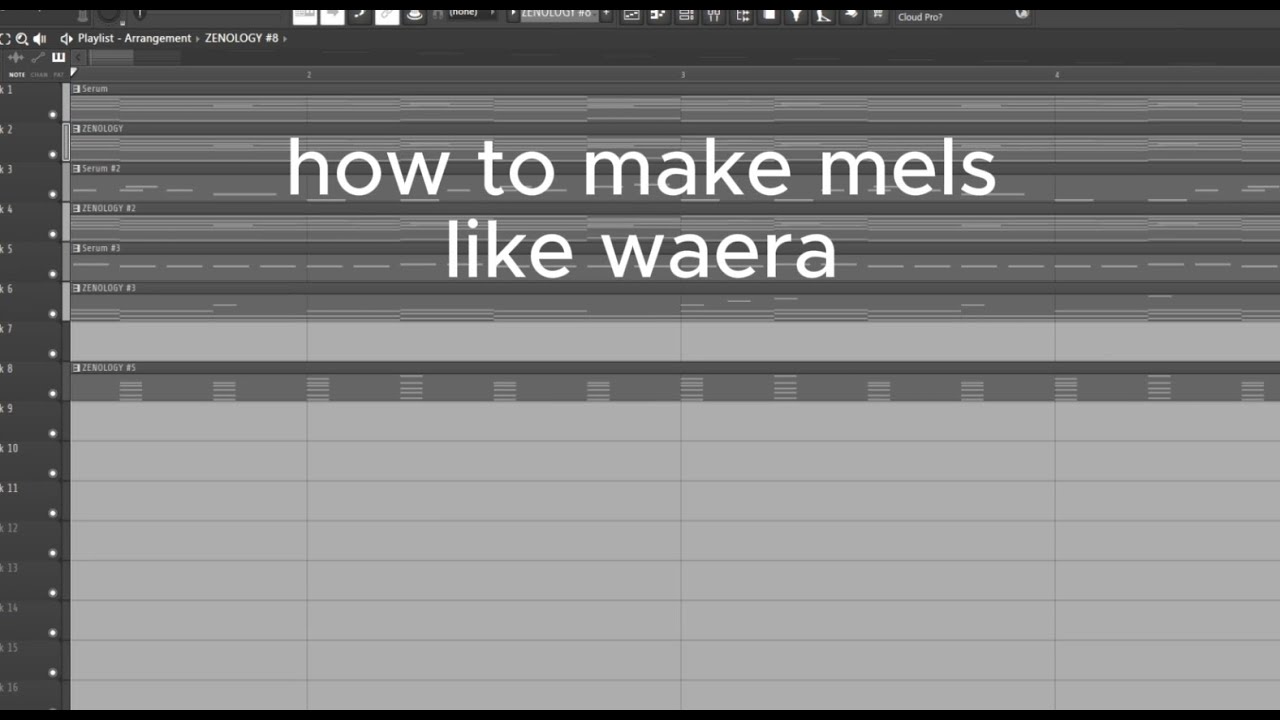 how to make melodies like waera (under 1 minute)