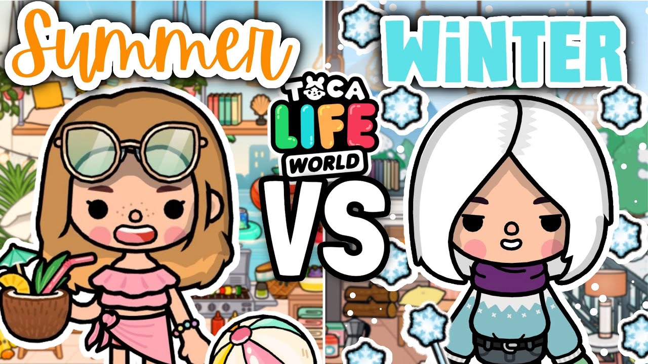 SUMMER 🏖☀️☺️ VS WINTER ❄️🥶⛄️FAMILY HOUSE DESIGNS!! | Toca Life World