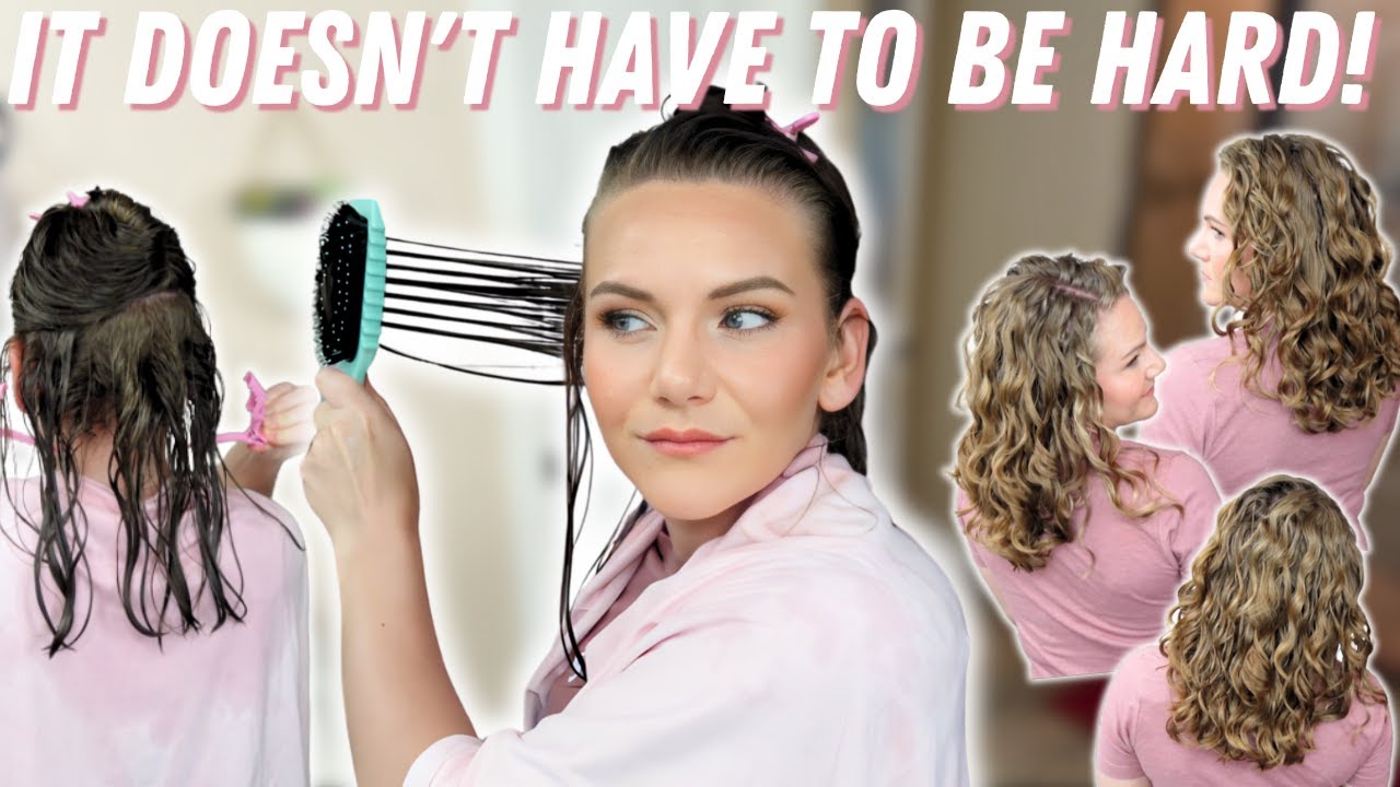 Upright Brush Styling Routine for Wavy Curly Hair that doesn't SUCK