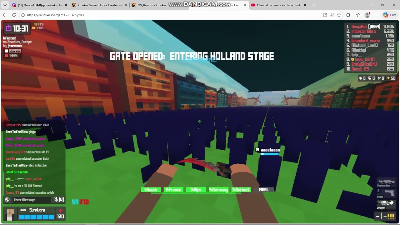 Krunker Gampelay #39 + Zombies_Europe by josemans #krunkergameplay #krunkerclips #gaming